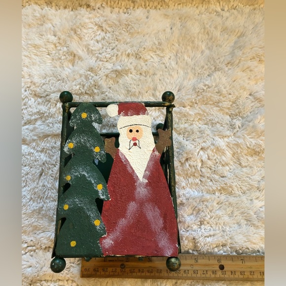 Christmas Santa candle holder ornament display - Picture 3 of 7